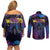 Aotearoa Arts Festival 2025 Couples Matching Off Shoulder Short Dress and Long Sleeve Button Shirt Maori Music Art Dance - Rhythmic Vibes