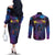 Aotearoa Arts Festival 2025 Couples Matching Off The Shoulder Long Sleeve Dress and Long Sleeve Button Shirt Maori Music Art Dance - Rhythmic Vibes