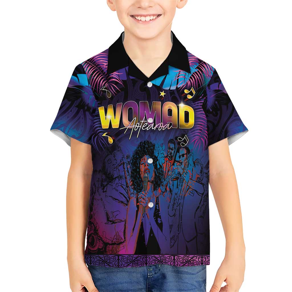 Aotearoa Arts Festival 2025 Kid Hawaiian Shirt Maori Music Art Dance - Rhythmic Vibes