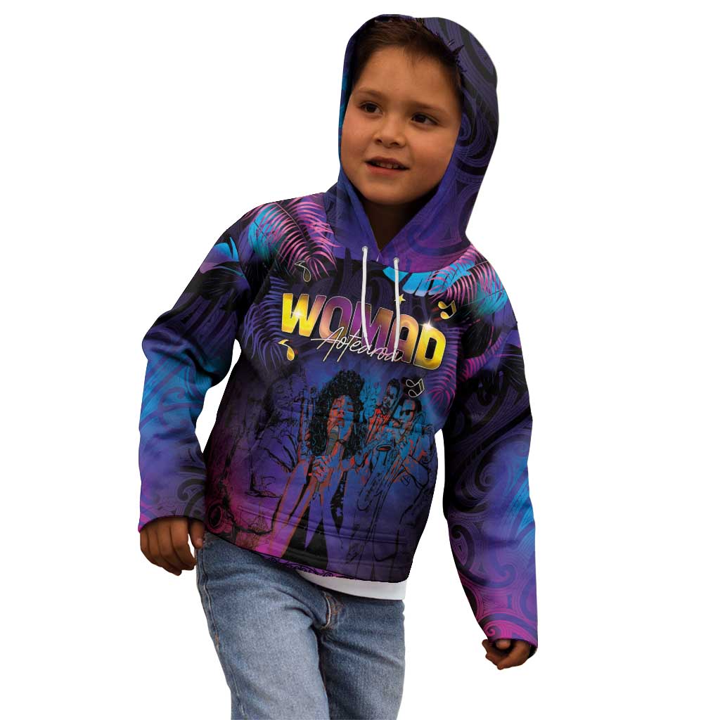 Aotearoa Arts Festival 2025 Kid Hoodie Maori Music Art Dance - Rhythmic Vibes