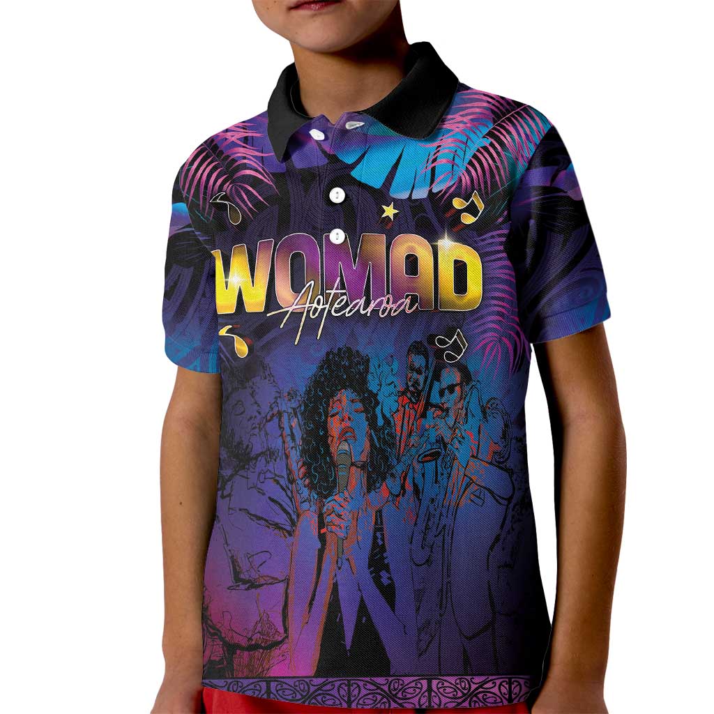 Aotearoa Arts Festival 2025 Kid Polo Shirt Maori Music Art Dance - Rhythmic Vibes