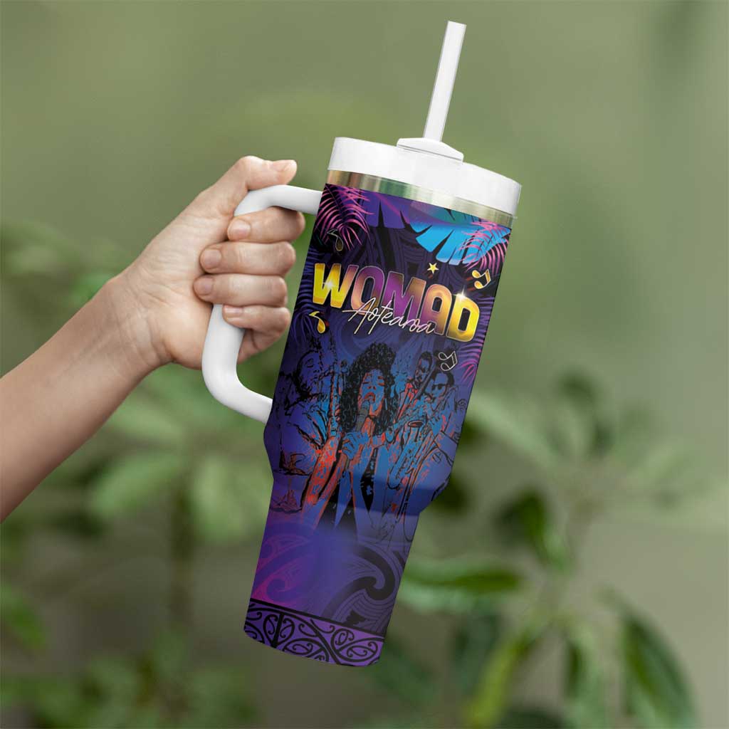 Aotearoa Arts Festival 2025 Tumbler With Handle Maori Music Art Dance - Rhythmic Vibes