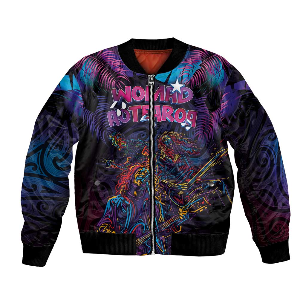 Aotearoa Arts Festival 2025 Bomber Jacket Maori Performing Art and Music - Rhythmic Vibes
