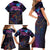 Aotearoa Arts Festival 2025 Family Matching Short Sleeve Bodycon Dress and Hawaiian Shirt Maori Performing Art and Music - Rhythmic Vibes