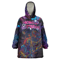 Aotearoa Arts Festival 2025 Wearable Blanket Hoodie Maori Performing Art and Music - Rhythmic Vibes