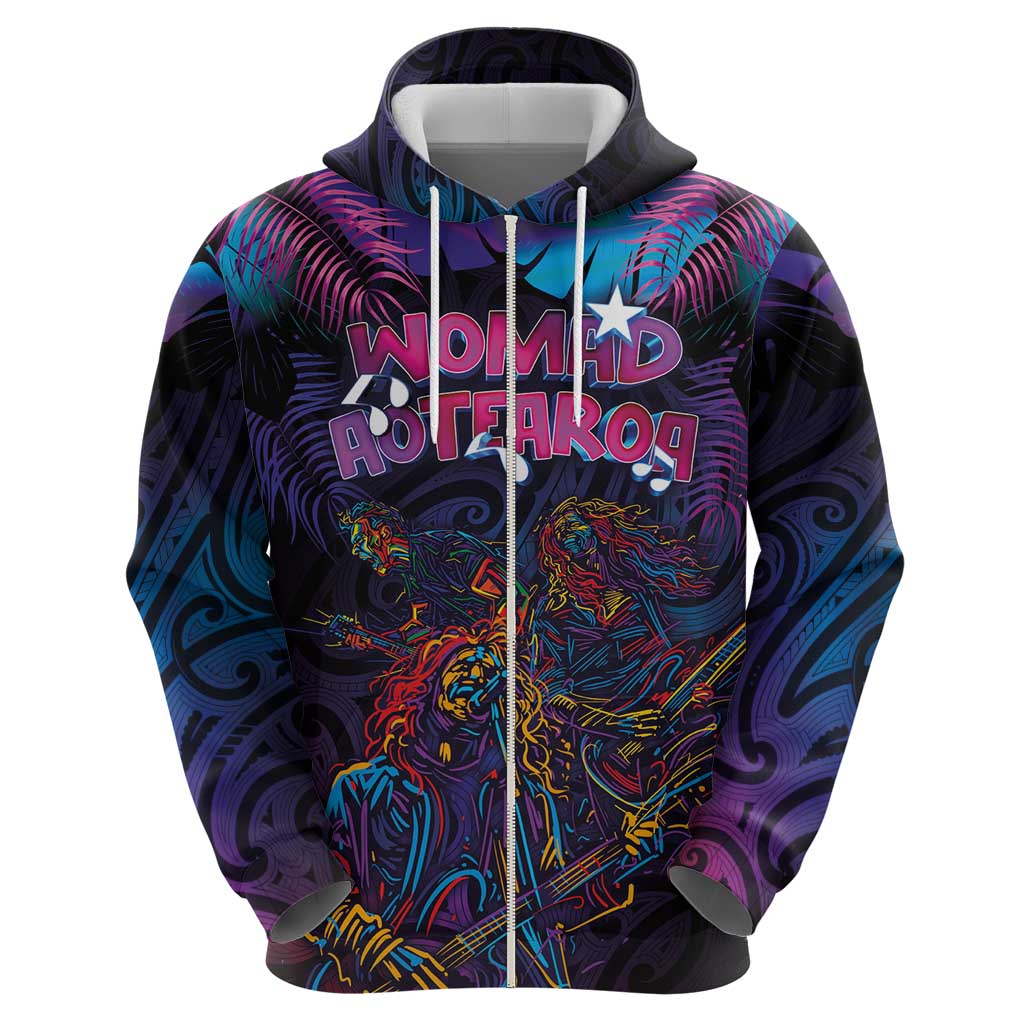 Aotearoa Arts Festival 2025 Zip Hoodie Maori Performing Art and Music - Rhythmic Vibes LT03 - Polynesian Pride