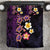 Hawaiian Turtles and Plumeria Bedding Set Polynesian Art Tribal Tattoo Deep Violet Color