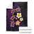 Hawaiian Turtles and Plumeria Blanket Polynesian Art Tribal Tattoo Deep Violet Color