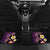 Hawaiian Turtles and Plumeria Car Mats Polynesian Art Tribal Tattoo Deep Violet Color