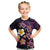 Hawaiian Turtles and Plumeria Kid T Shirt Polynesian Art Tribal Tattoo Deep Violet Color