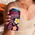 Hawaiian Turtles and Plumeria 4 in 1 Can Cooler Tumbler Polynesian Art Tribal Tattoo Cerise