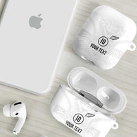 Custom New Zealand Football AirPods Case The Whites-Sporty T90 Style LT03 - Polynesian Pride