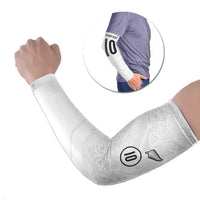 Custom New Zealand Football Arm Sleeves The Whites-Sporty T90 Style LT03 Set of 2 White - Polynesian Pride