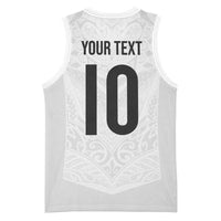 Custom New Zealand Football Basketball Jersey The Whites-Sporty T90 Style LT03 - Polynesian Pride