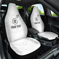 Custom New Zealand Football Car Seat Cover The Whites-Sporty T90 Style LT03 One Size White - Polynesian Pride