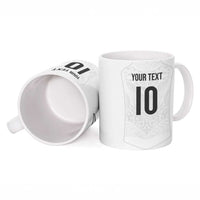 Custom New Zealand Football Ceramic Mug The Whites-Sporty T90 Style LT03 - Polynesian Pride
