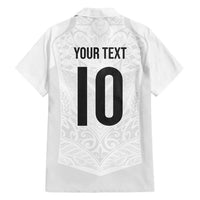 Custom New Zealand Football Family Matching Puletasi and Hawaiian Shirt The Whites-Sporty T90 Style LT03 - Polynesian Pride
