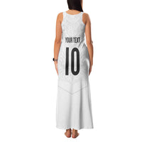 Custom New Zealand Football Family Matching Tank Maxi Dress and Hawaiian Shirt The Whites-Sporty T90 Style LT03 - Polynesian Pride