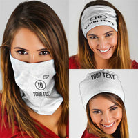 Custom New Zealand Football Neck Gaiter The Whites-Sporty T90 Style - Polynesian Pride