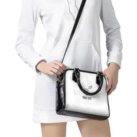 Custom New Zealand Football Shoulder Handbag The Whites-Sporty T90 Style - Polynesian Pride