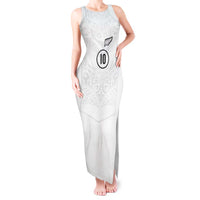 Custom New Zealand Football Tank Maxi Dress The Whites-Sporty T90 Style LT03 Women White - Polynesian Pride