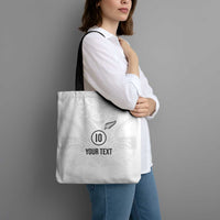 Custom New Zealand Football Tote Bag The Whites-Sporty T90 Style LT03 - Polynesian Pride