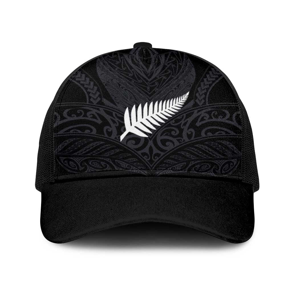 Aotearoa Rugby Baseball Net Cap The Blacks-Sporty T90 Style LT03 One Size Black Black - Polynesian Pride
