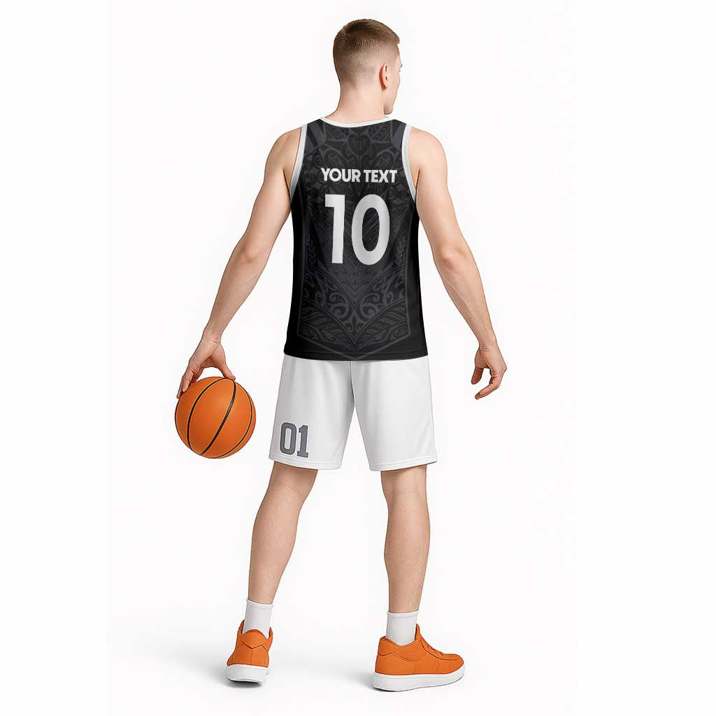 Custom Aotearoa Rugby Basketball Jersey The Blacks-Sporty T90 Style - Polynesian Pride