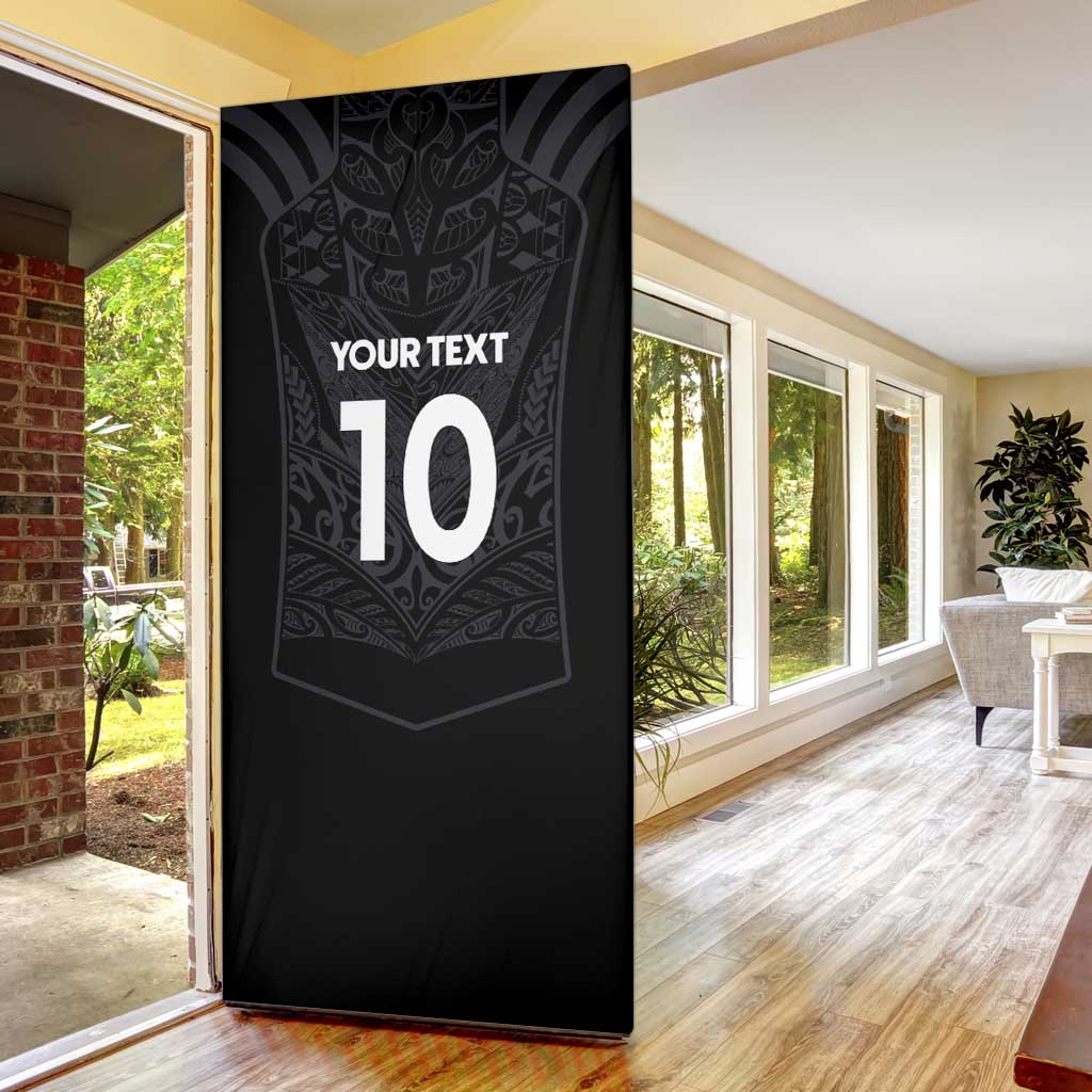 Custom Aotearoa Rugby Door Cover The Blacks-Sporty T90 Style - Polynesian Pride