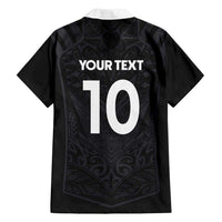 Custom Aotearoa Rugby Family Matching Long Sleeve Bodycon Dress and Hawaiian Shirt The Blacks-Sporty T90 Style LT03 - Polynesian Pride