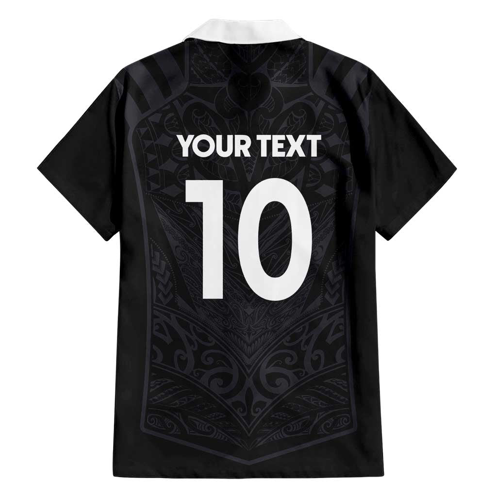 Custom Aotearoa Rugby Family Matching Short Sleeve Bodycon Dress and Hawaiian Shirt The Blacks-Sporty T90 Style LT03 - Polynesian Pride