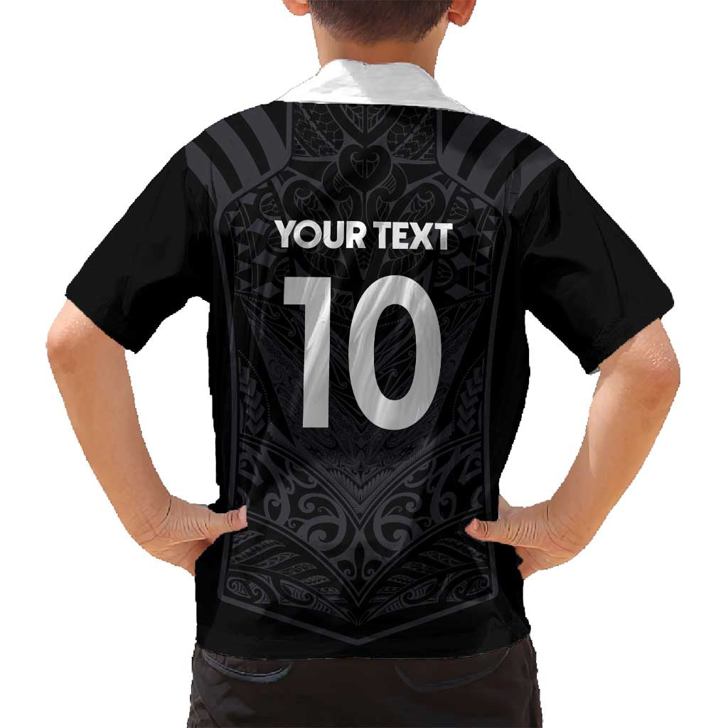 Custom Aotearoa Rugby Family Matching Tank Maxi Dress and Hawaiian Shirt The Blacks-Sporty T90 Style LT03 - Polynesian Pride