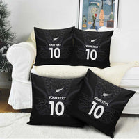 Custom Aotearoa Rugby Pillow Cover The Blacks-Sporty T90 Style - Polynesian Pride