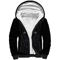 Custom Aotearoa Rugby Sherpa Hoodie The Blacks-Sporty T90 Style - Polynesian Pride