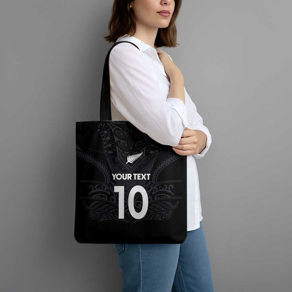 Custom Aotearoa Rugby Tote Bag The Blacks-Sporty T90 Style - Polynesian Pride