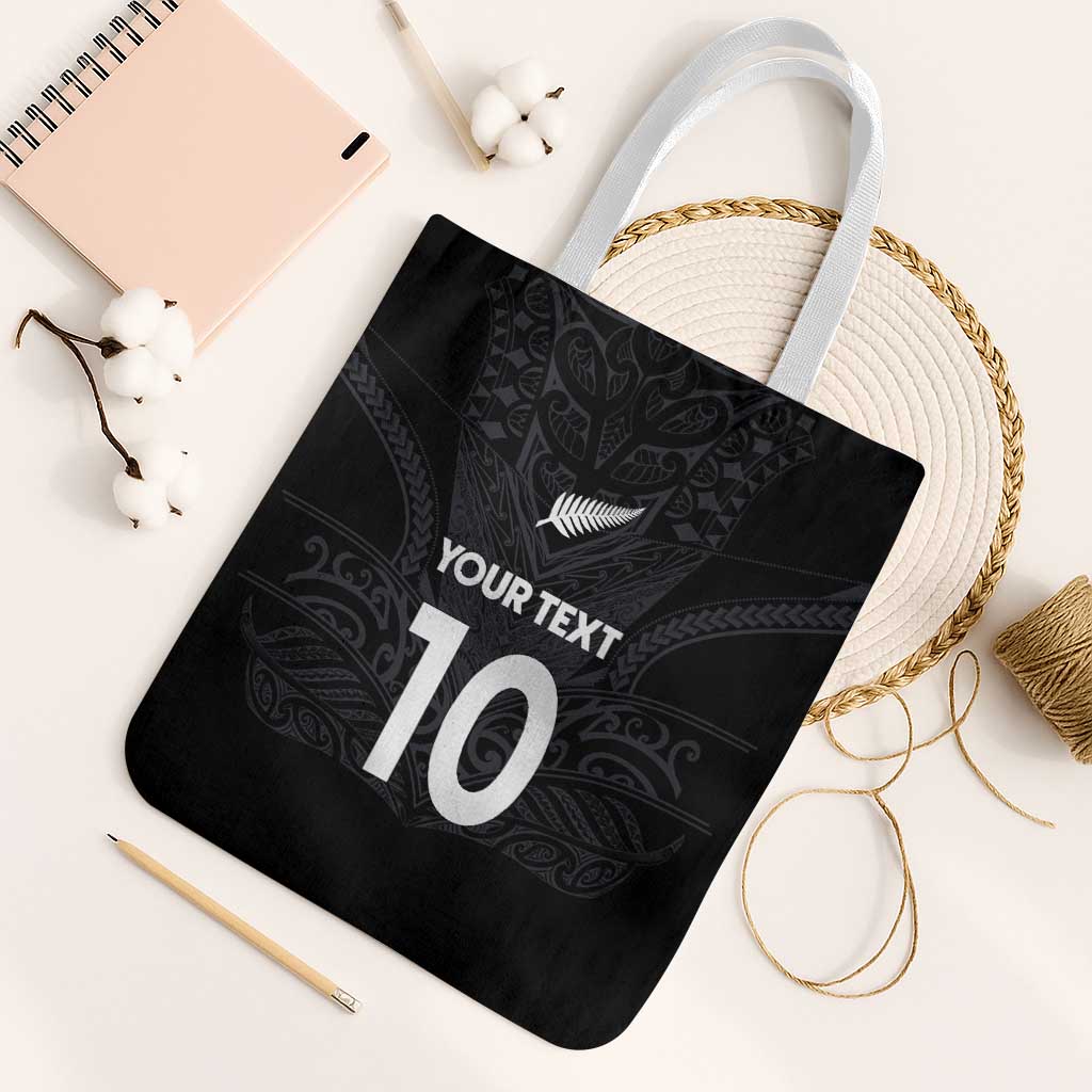 Custom Aotearoa Rugby Tote Bag The Blacks-Sporty T90 Style - Polynesian Pride