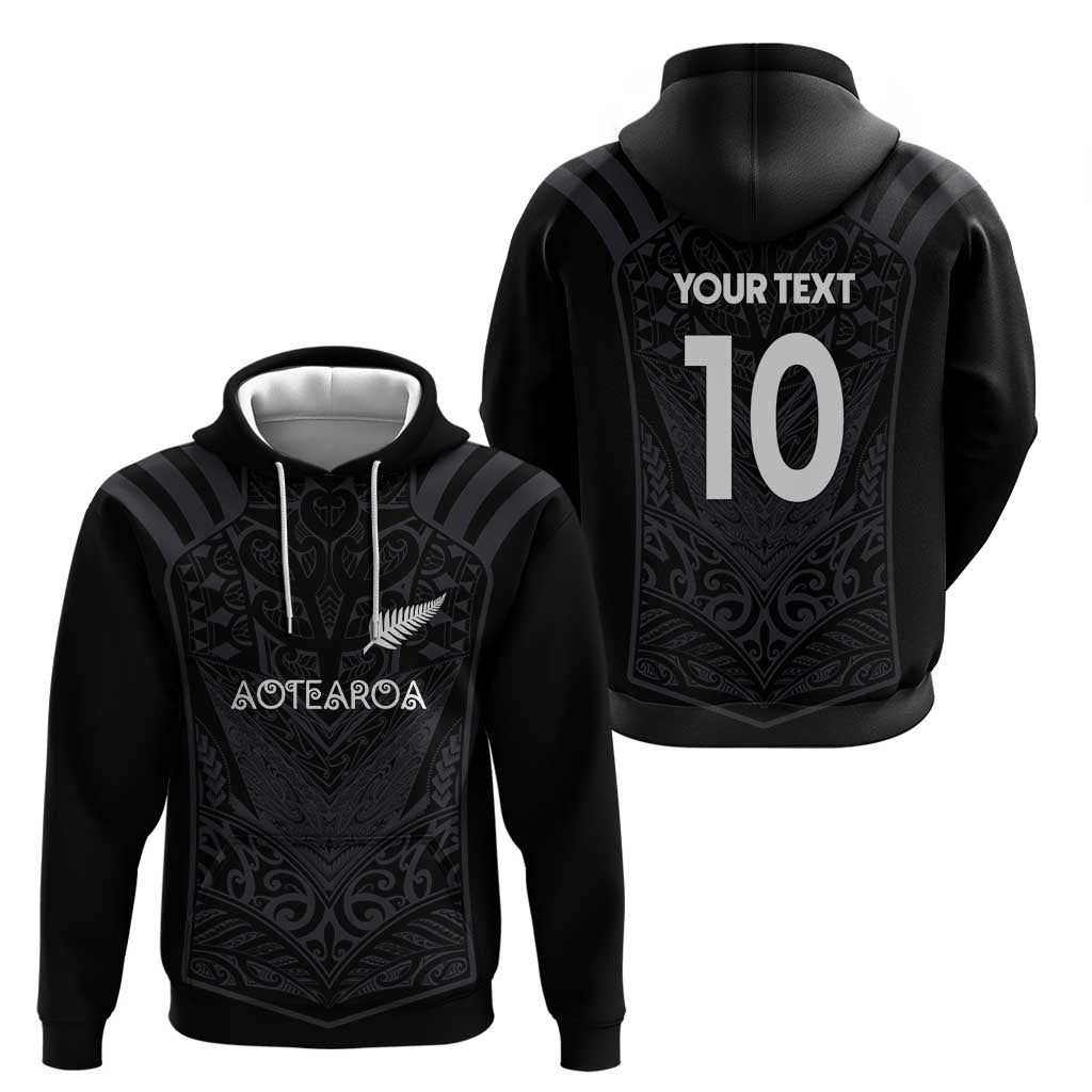 Custom Aotearoa Rugby Zip Hoodie The Blacks-Sporty T90 Style - Polynesian Pride