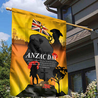 Niue ANZAC Day Garden Flag Soldier and Gallipoli Lest We Forget LT03 - Polynesian Pride