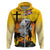 Niue ANZAC Day Hoodie Soldier and Gallipoli Lest We Forget LT03 Zip Hoodie Yellow - Polynesian Pride