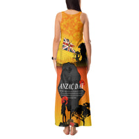 Niue ANZAC Day Tank Maxi Dress Soldier and Gallipoli Lest We Forget LT03 - Polynesian Pride