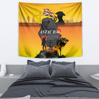 Niue ANZAC Day Tapestry Soldier and Gallipoli Lest We Forget LT03 - Polynesian Pride