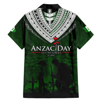 Norfolk Island ANZAC Day Family Matching Tank Maxi Dress and Hawaiian Shirt Soldier Lest We Forget Camouflage LT03 - Polynesian Pride