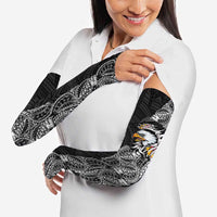 American Samoa Flag Day Arm Sleeves Tribal Tattoo with Eagle Black