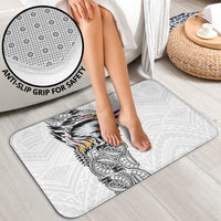 American Samoa Flag Day Bathroom Set Tribal Tattoo with Eagle White