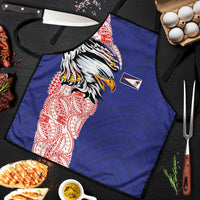 American Samoa Flag Day Apron Tribal Tattoo with Eagle Blue-Red