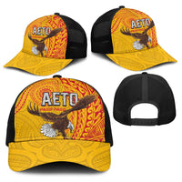 American Samoa Flag Day Baseball Net Cap Fautasi Race Pago Pago-Aeto Eagle Wings Tribal Style