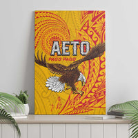 American Samoa Flag Day Canvas Wall Art Fautasi Race Pago Pago-Aeto Eagle Wings Tribal Style