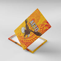 American Samoa Flag Day Canvas Wall Art Fautasi Race Pago Pago-Aeto Eagle Wings Tribal Style