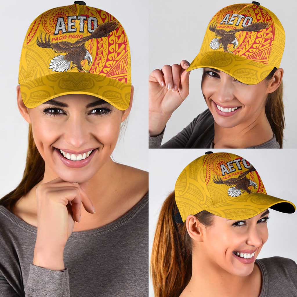 American Samoa Flag Day Classic Cap Fautasi Race Pago Pago-Aeto Eagle Wings Tribal Style