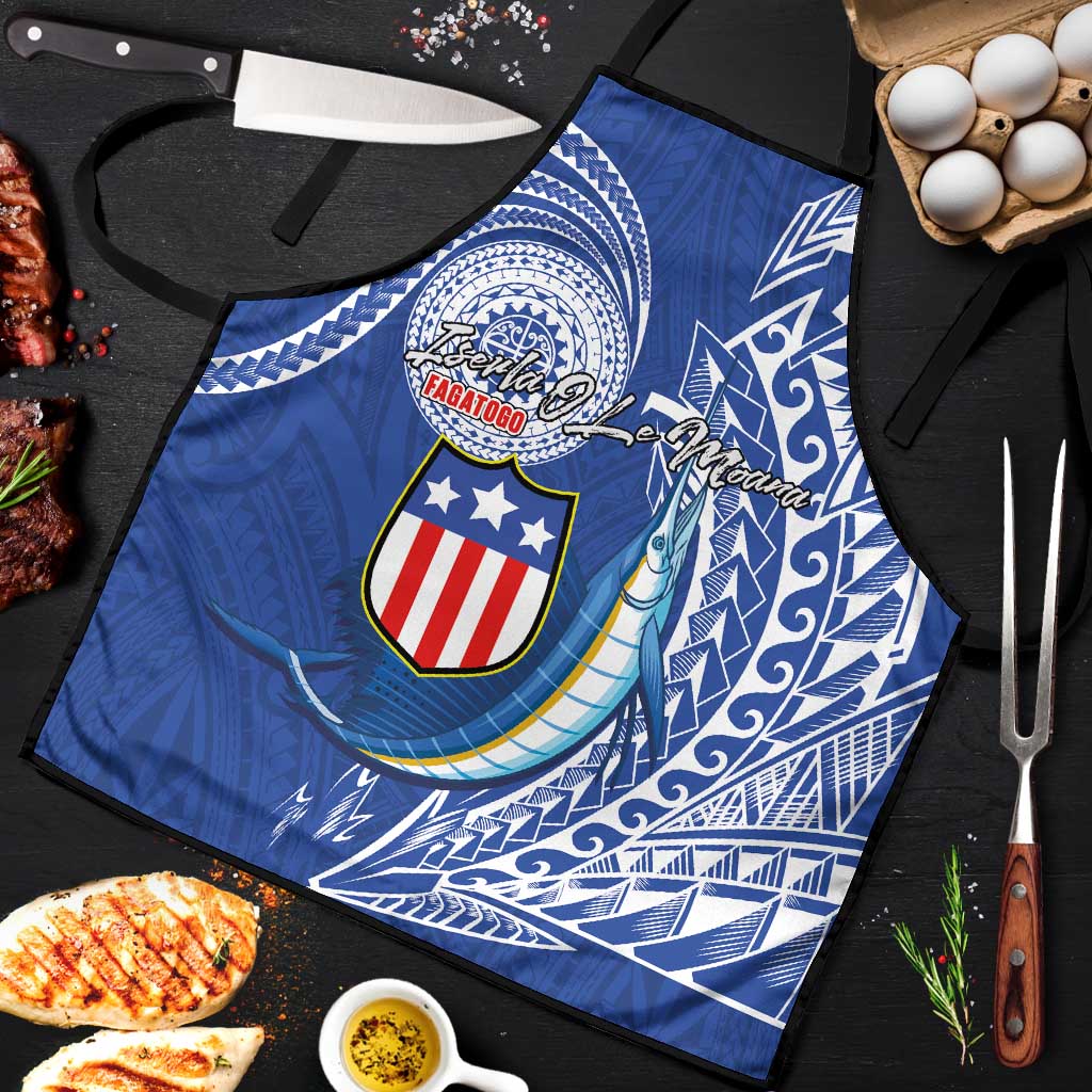 American Samoa Flag Day Apron Fautasi Race Fagatogo-Iseula O Le Moana Sailfish Tribal Style LT03 Multicolor - Polynesian Pride